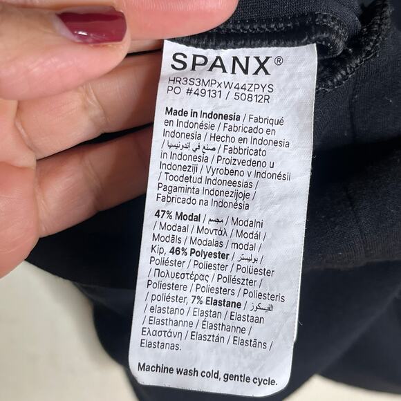 Spanx Women'sAir Essentials Black Shawl Collar Wrap Long Sleeve Top Size 2X - Picture 4 of 7